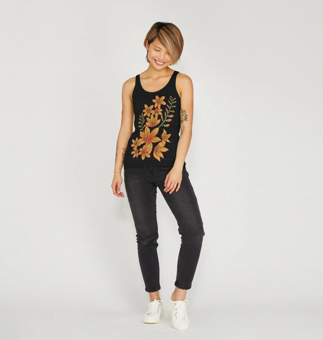 Yellow Lilies Vest Top