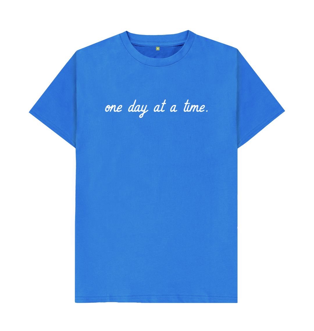 Bright Blue One Day At A Time Tee