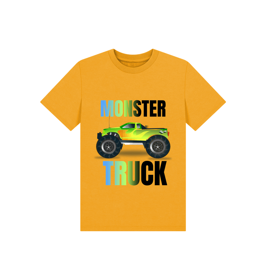 Monster Truck swagger graphic on Monster Truck Tee, showcasing bold design and rugged style for enthusiasts.