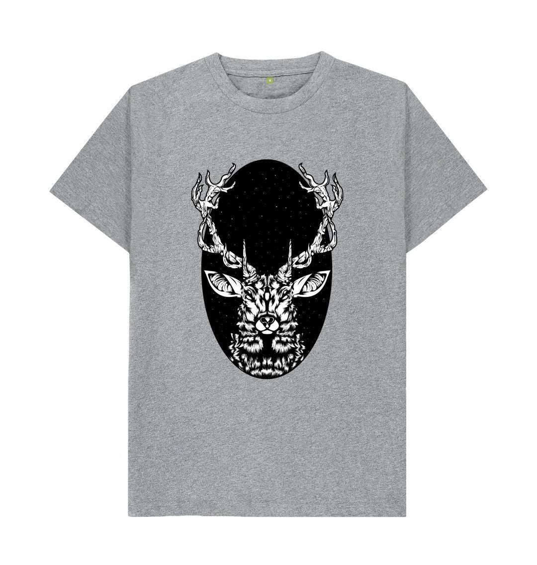 Athletic Grey Night Star Deer Tee