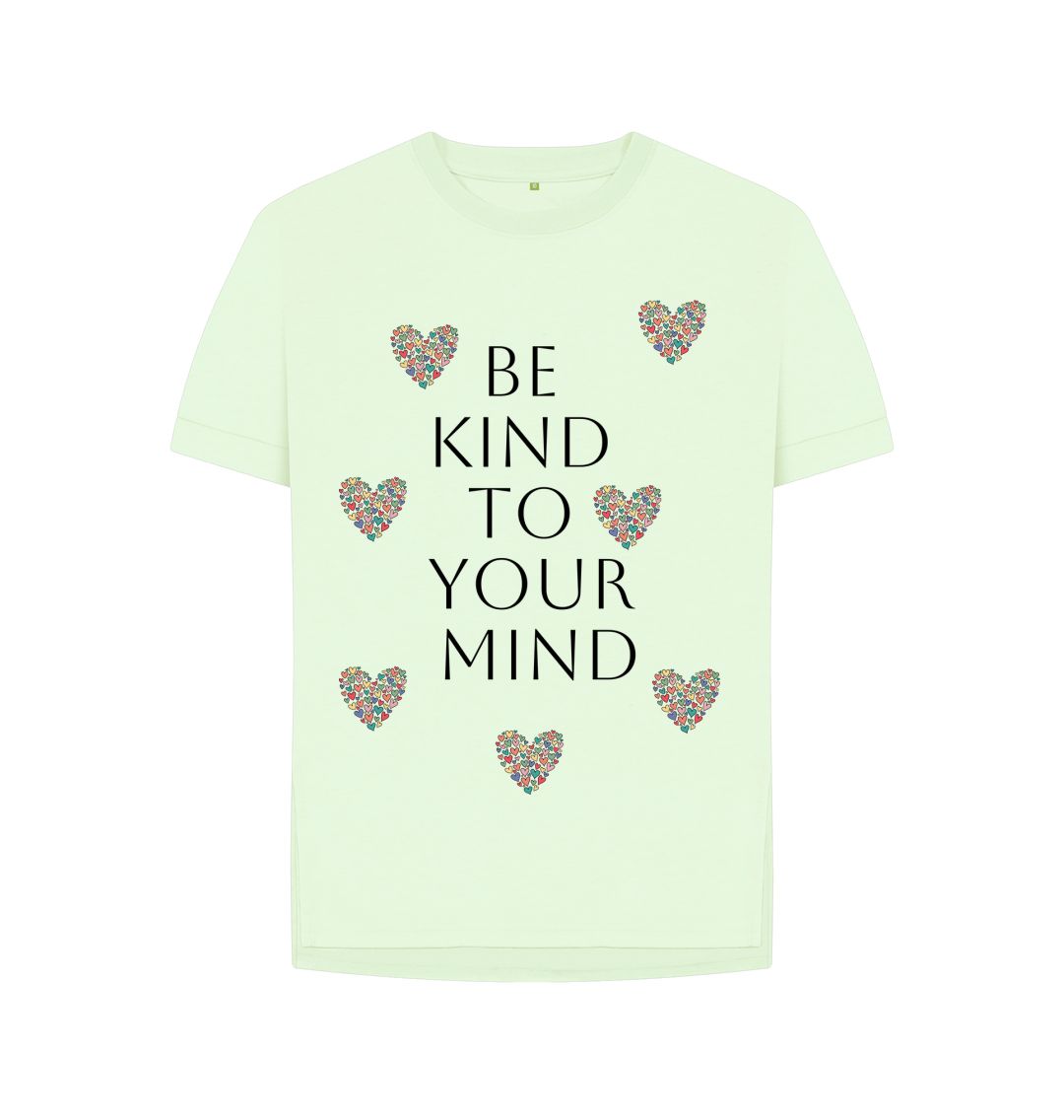 Pastel Green Be Kind To Your Mind Relaxed Tee