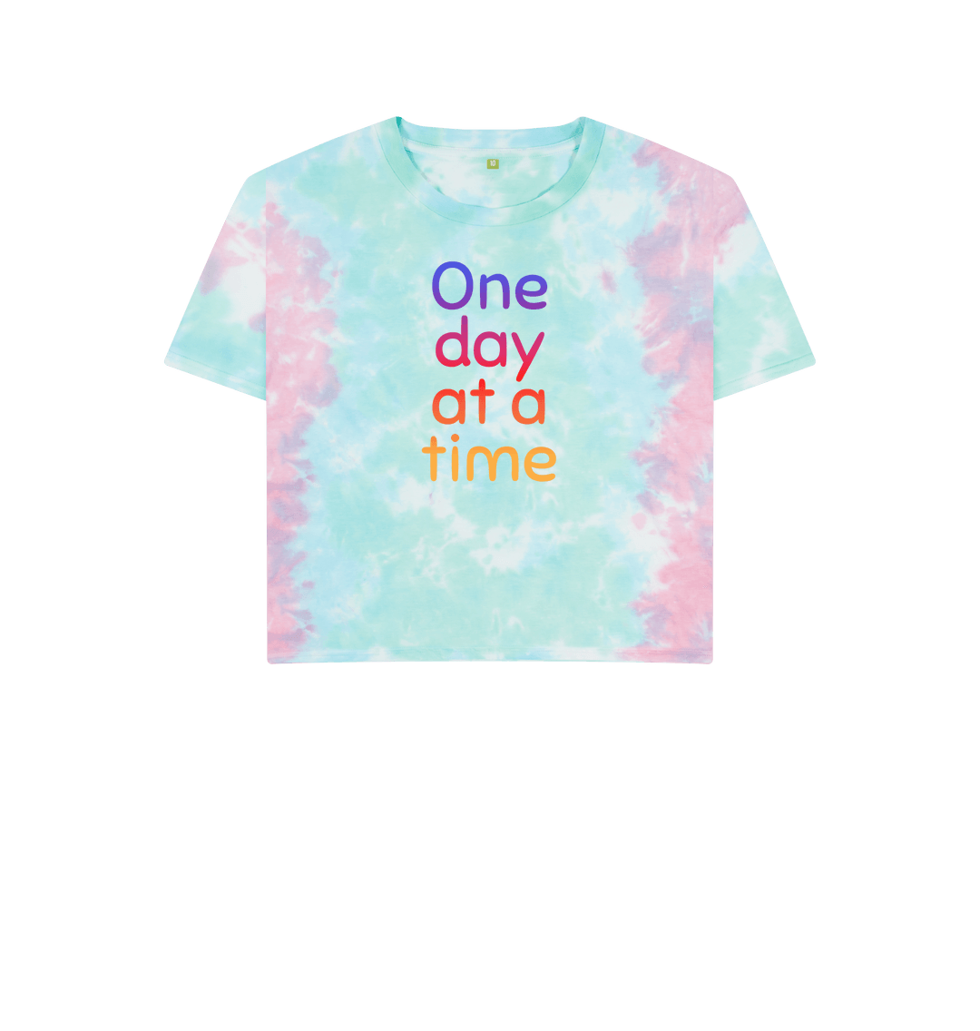 Pastel Tie Dye Printed T-shirt Front