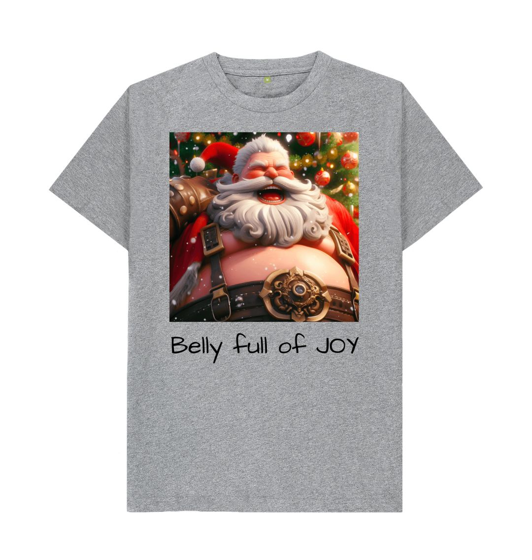 Athletic Grey Belly Full Of Joy Tee