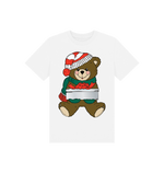 White Christmas Teddy Bear Tee