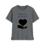 Slate Grey Printed T-shirt Front