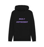 Black Printed Hoody Front
