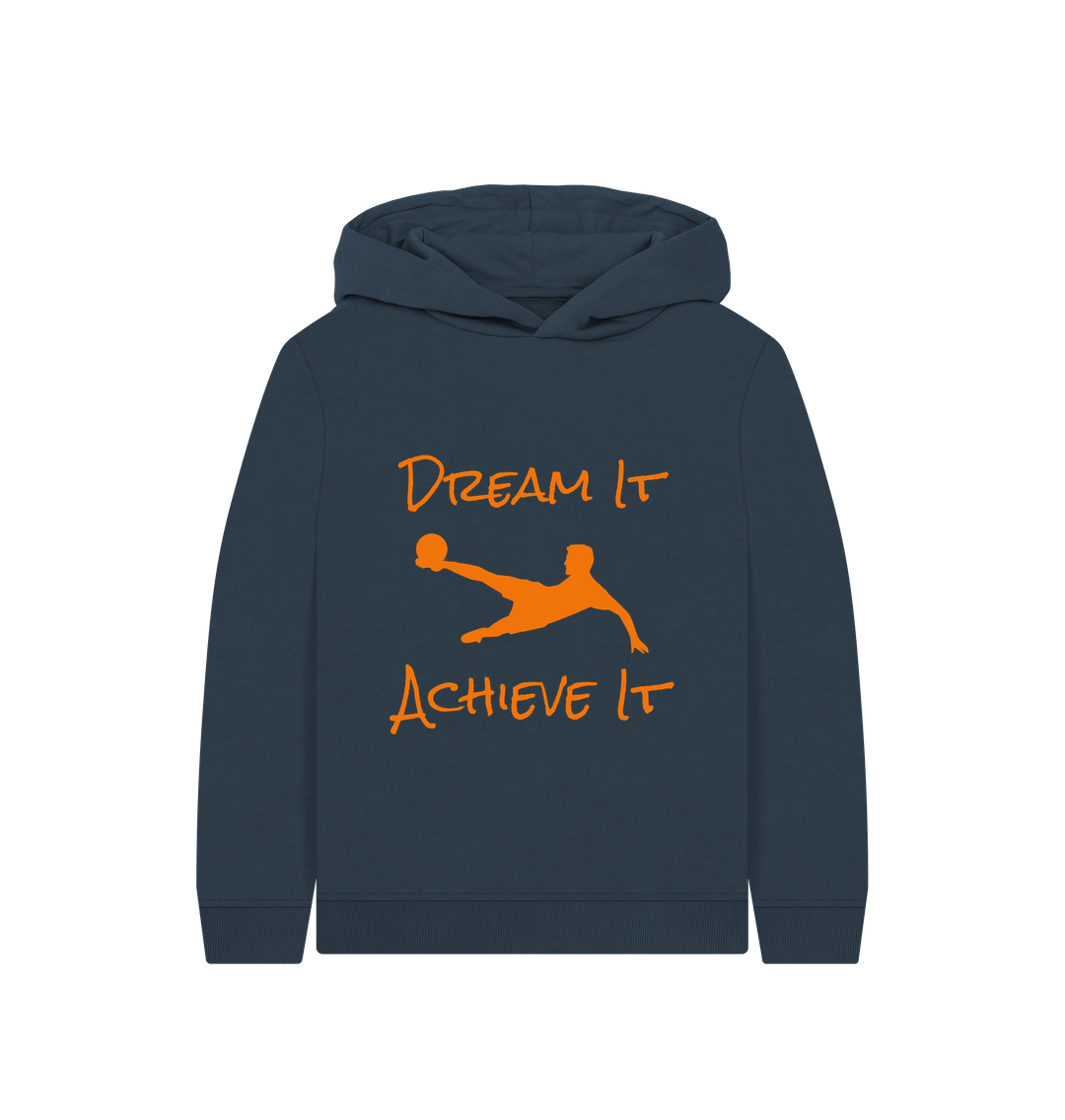 Navy Blue Dream It Achieve It - Football Hoodie