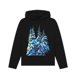 Black Printed Hoody Front