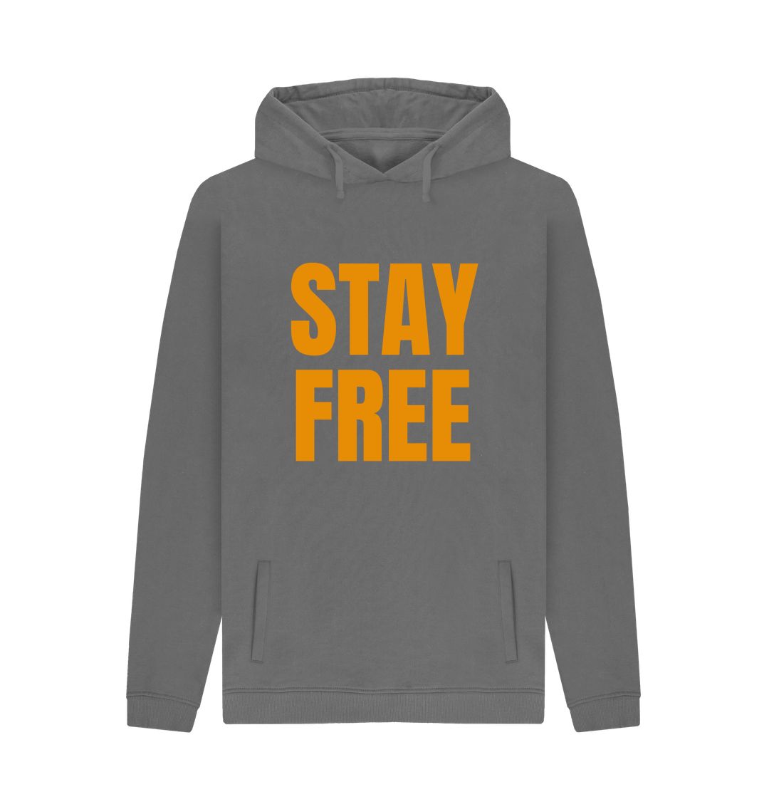 Slate Grey Printed Hoody Front