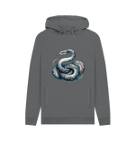 Slate Grey Patterned Snake Hoodie