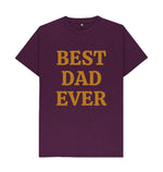 Purple BEST DAD EVER  BIG TEE