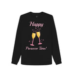 Black Happy Prosecco Remill Sweatshirt