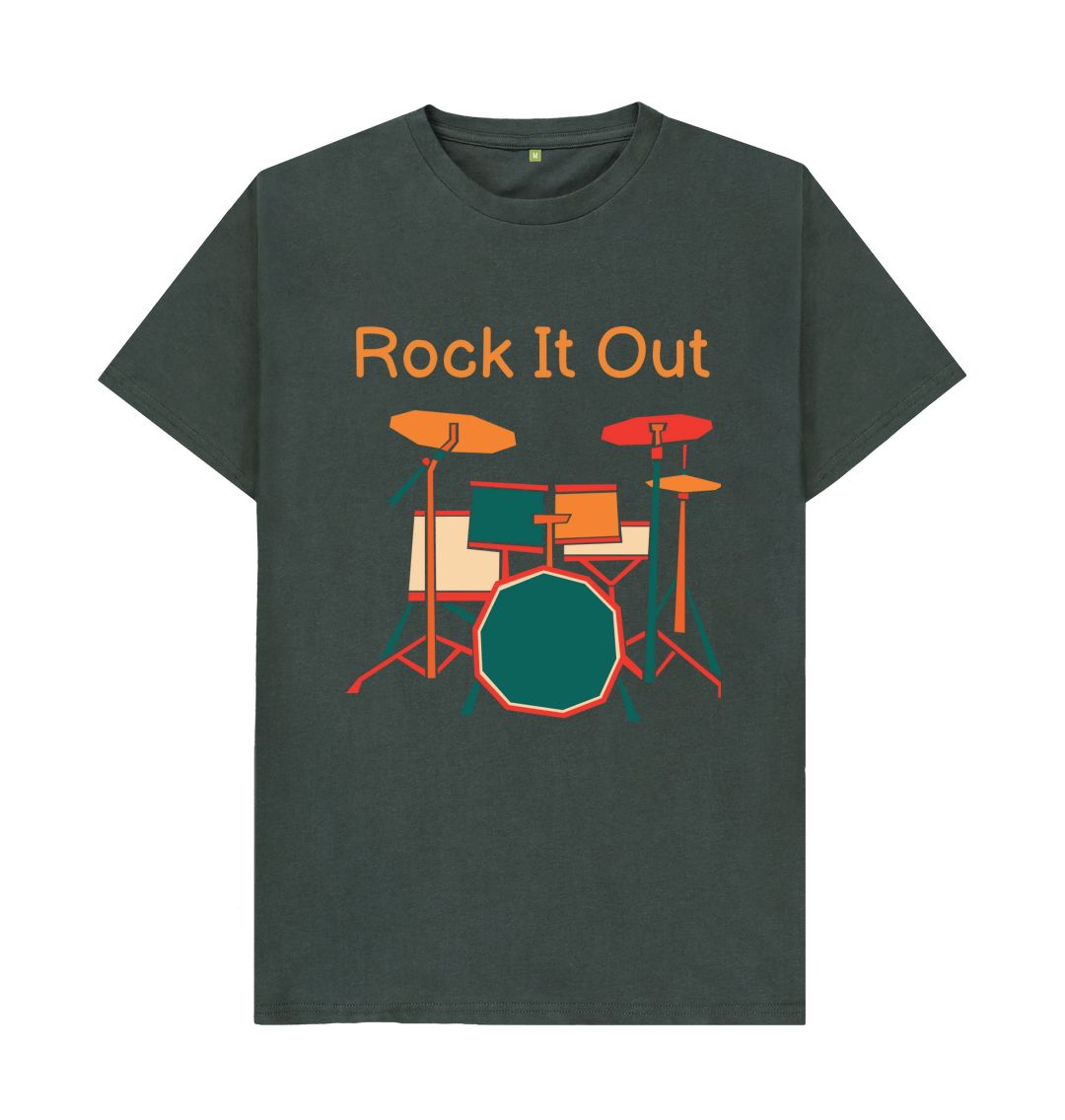 Dark Grey Rock It Out Tee