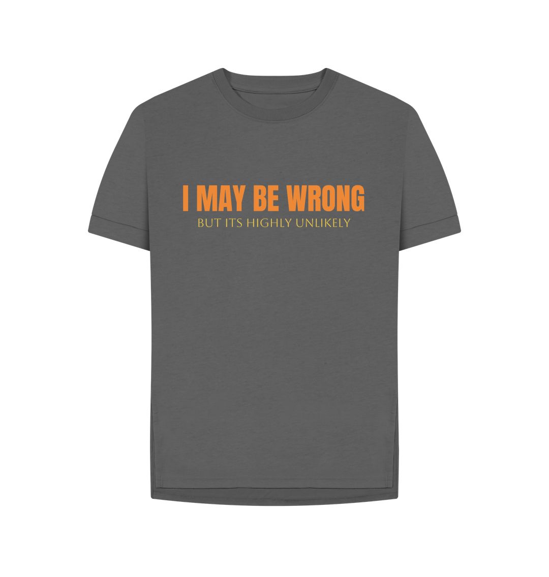 Slate Grey I May Be Wrong But Its Highly Unlikely Relaxed Fit Tee