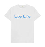 White Live Life Tee