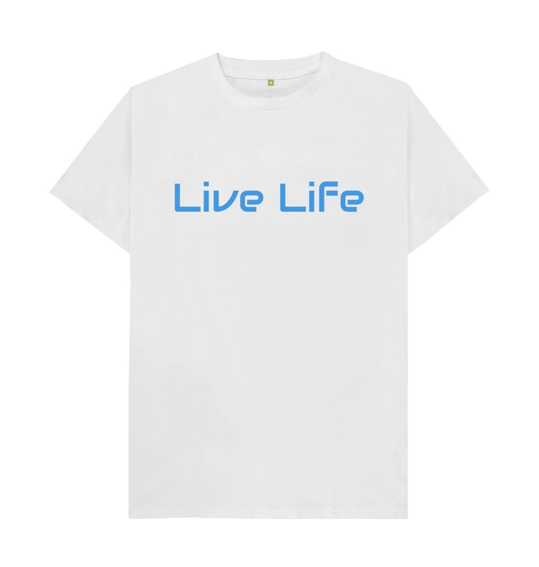 White Live Life Tee