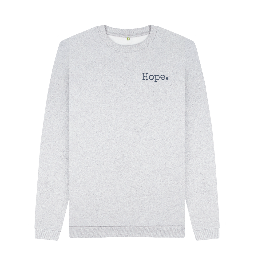 Grey Recycled Printed Sweater Front