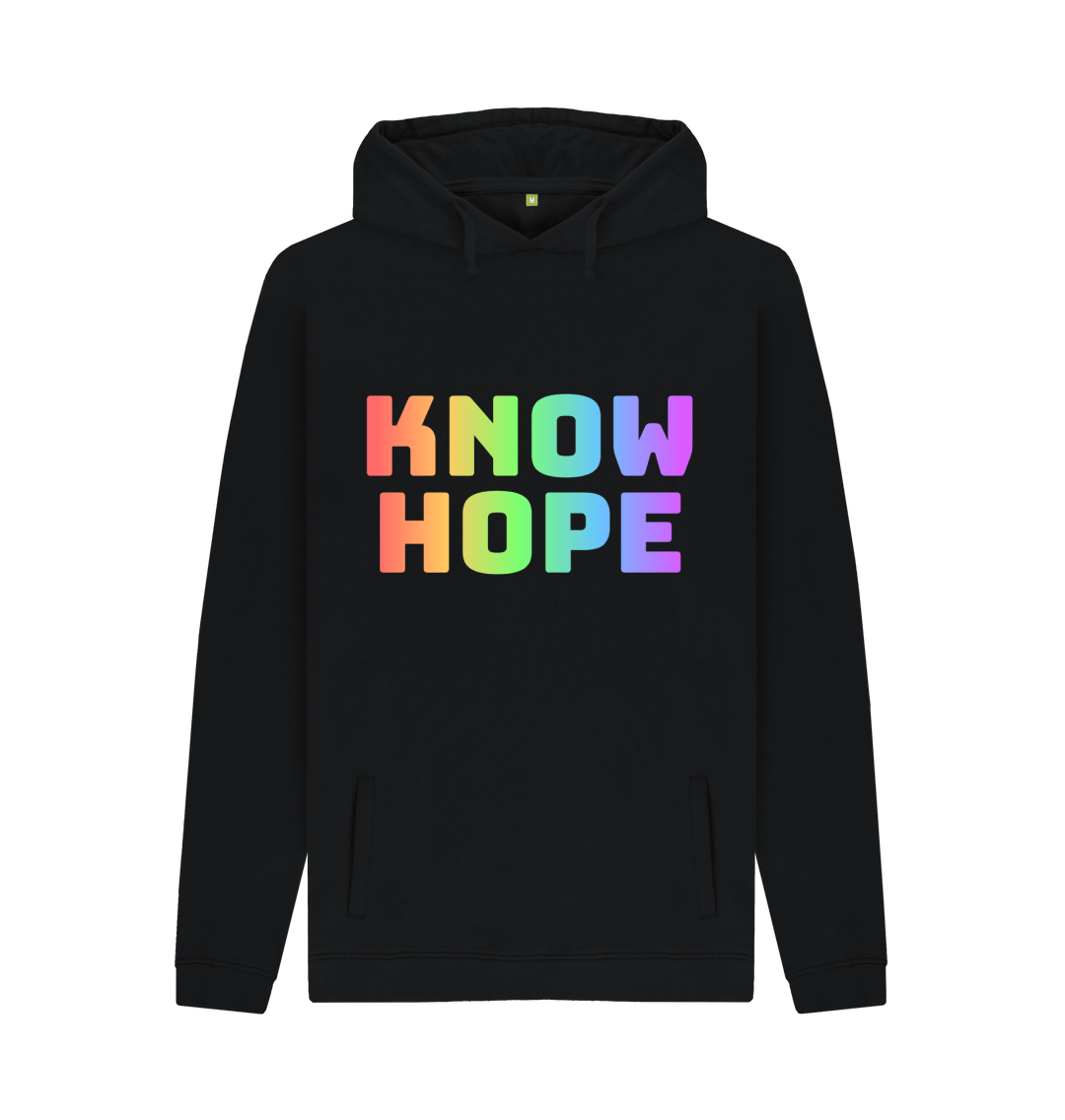 Black Printed Hoody Front