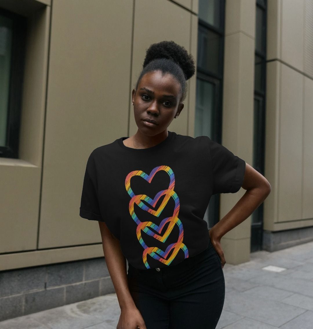 Pride Hearts Relaxed Fit Tee