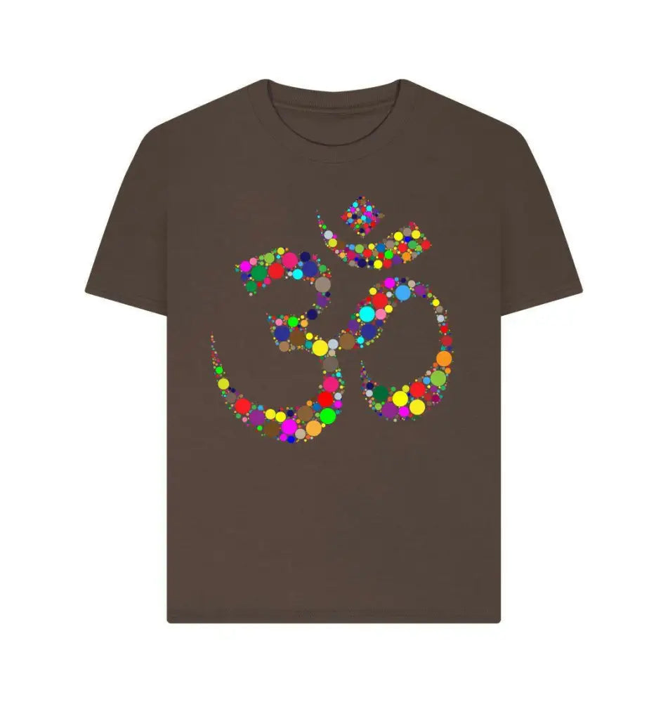 Colourful swagger design featuring Om symbol, representing spiritual elegance and vibrant cultural expression