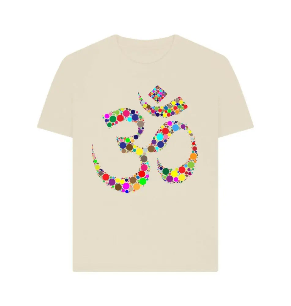 Colourful swagger design featuring Om symbol, representing spiritual elegance and vibrant cultural expression