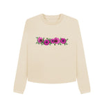 Oat Pink Flowers Boxy Jumper