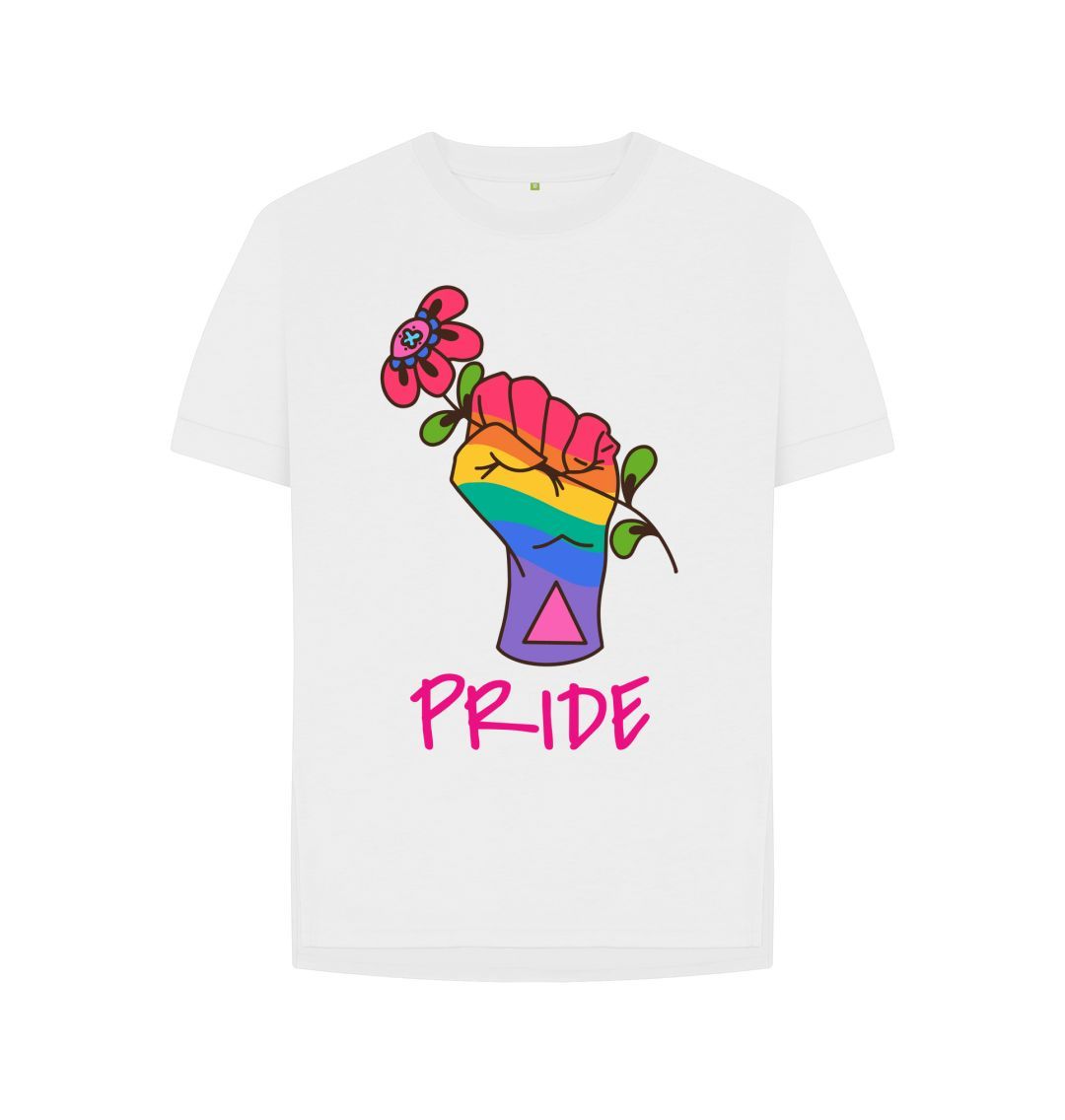 White Flower Pride Relaxed Fit Tee