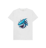 White Blue Shark Tee