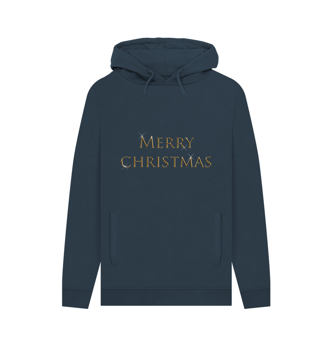 Navy Merry  Christmas Hoodie