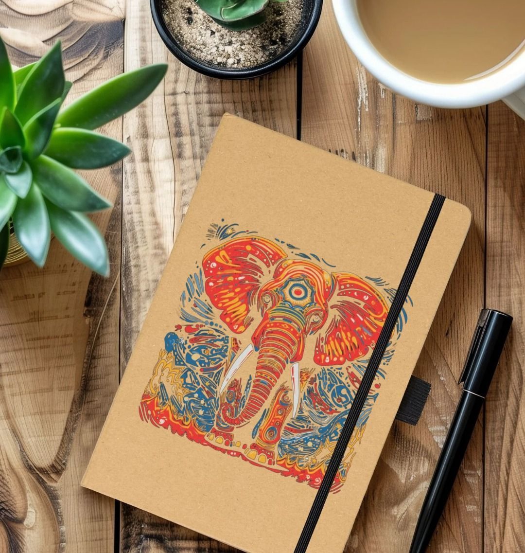 Indian Elephant Notebook