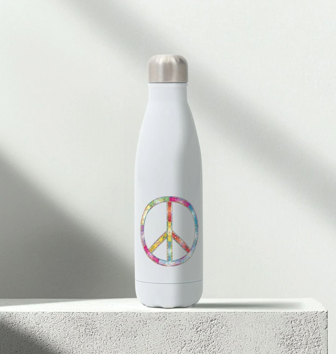 Stainless Steel Peace Water Bottle