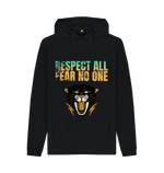 Black Printed Hoody Front