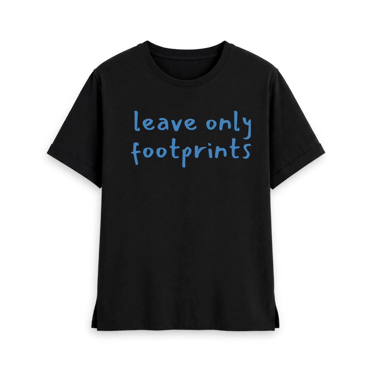 Black Printed T-shirt Front