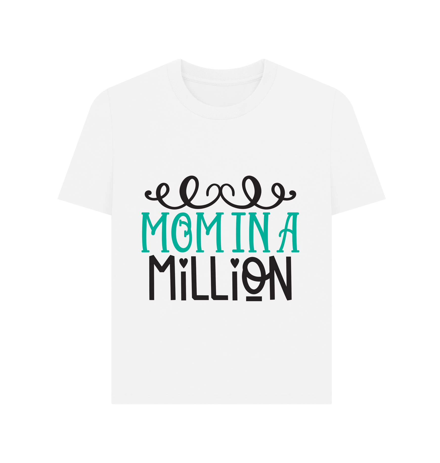 White Printed T-shirt Front