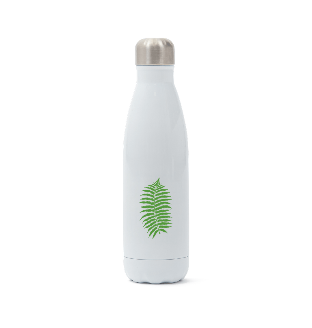 White Stainless Steel Bracken Water Bottle