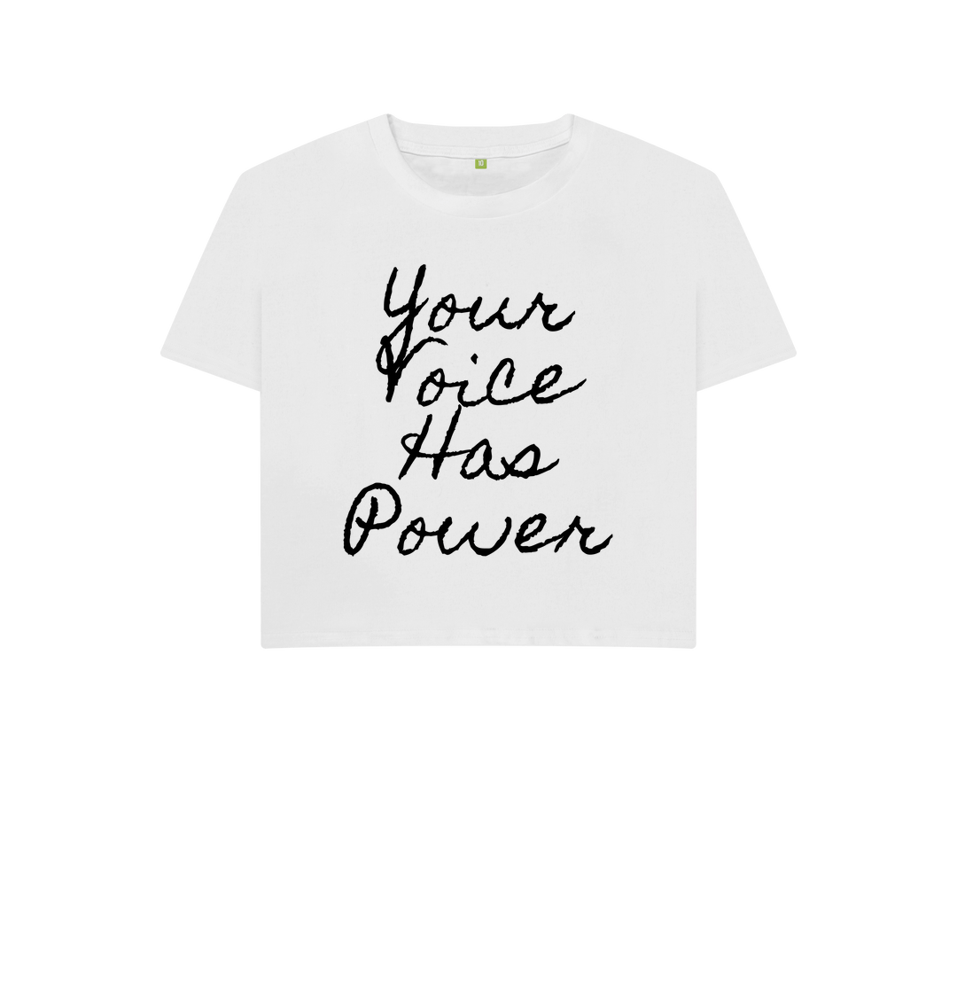 White Printed T-shirt Front