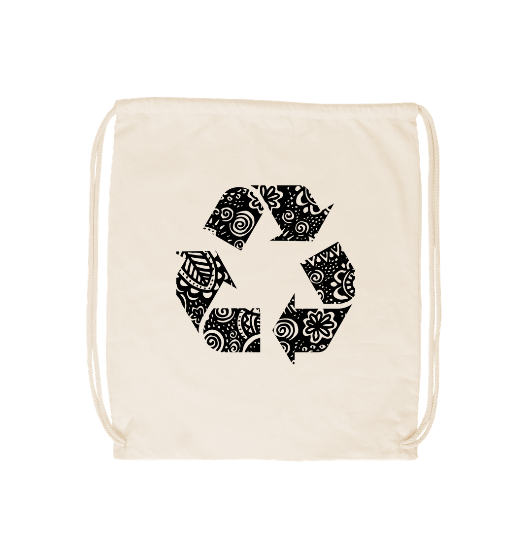 Natural Recycling Drawstring Bag