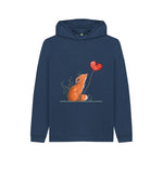 Navy Blue Cute Fox Hoodie