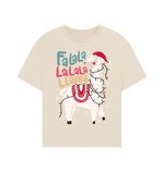 Oat Falala Llama Christmas Oversized Tee