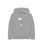 Athletic Grey Printed Kids Hoodie Front
