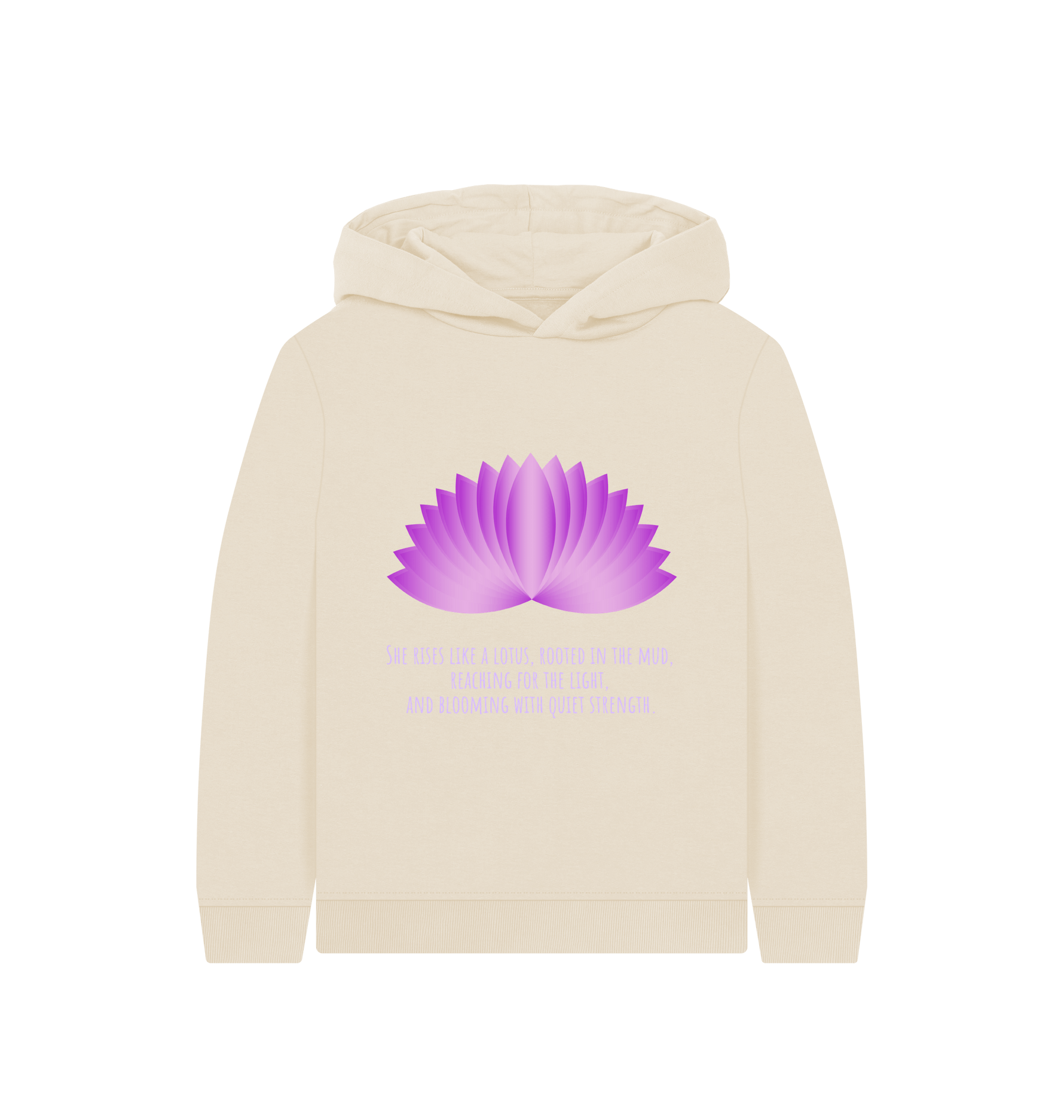 Oat Printed Kids Hoodie Front