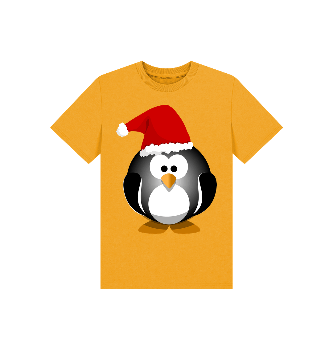 Mustard Christmas Fun Penguin Tee