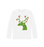 White Christmas Baubles Reindeer Long Sleeves Tee