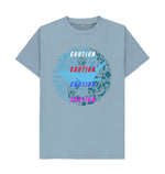 Stone Blue Plastic Caution Tee