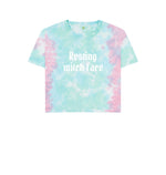 Pastel Tie Dye Resting Witch Face Boxy Tee