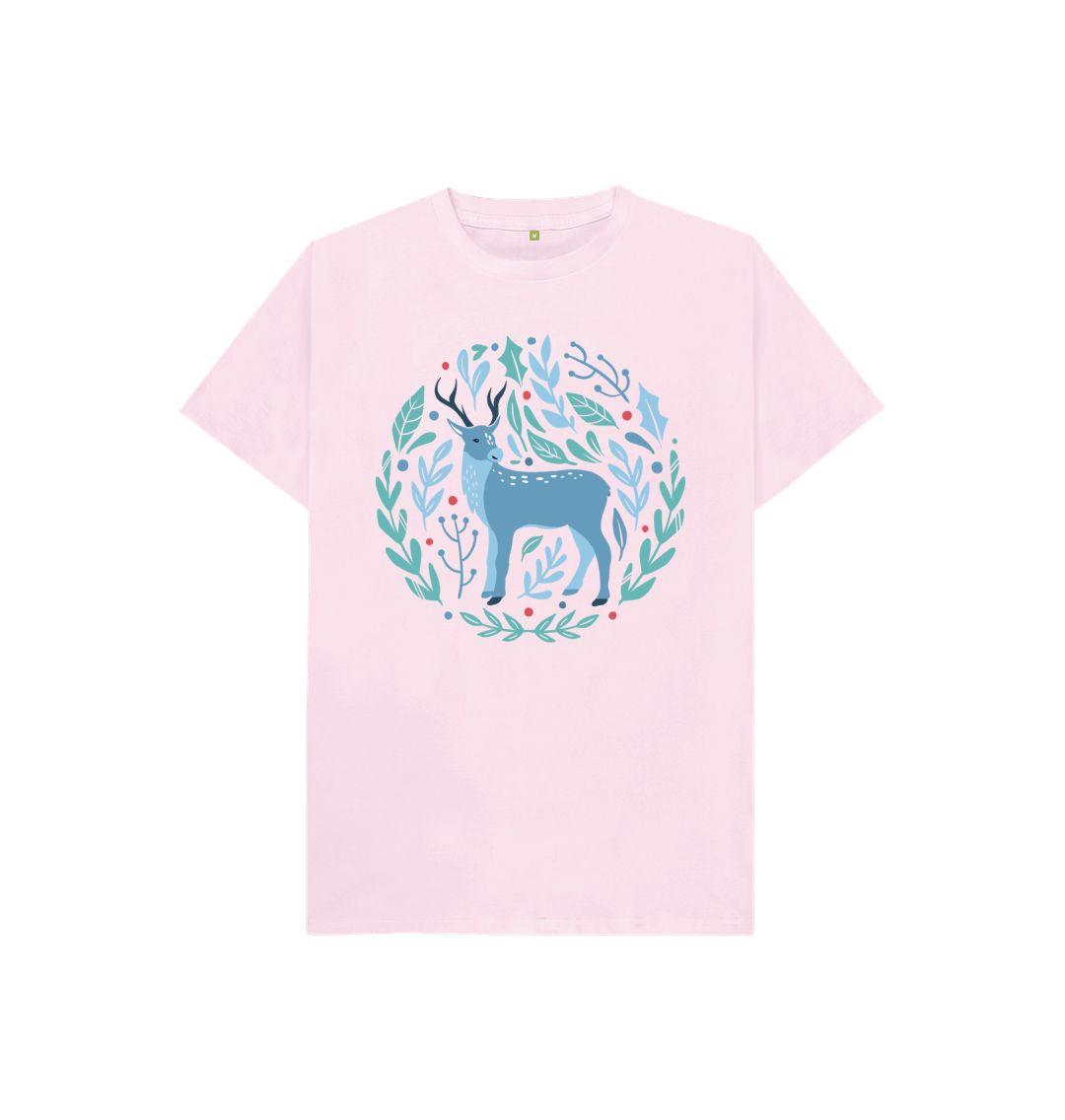 Pink Blue Reindeer Tee