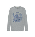 Dolphin Swagger logo on Dolphin Long Sleeve Tee showcasing stylish marine-inspired casual wear