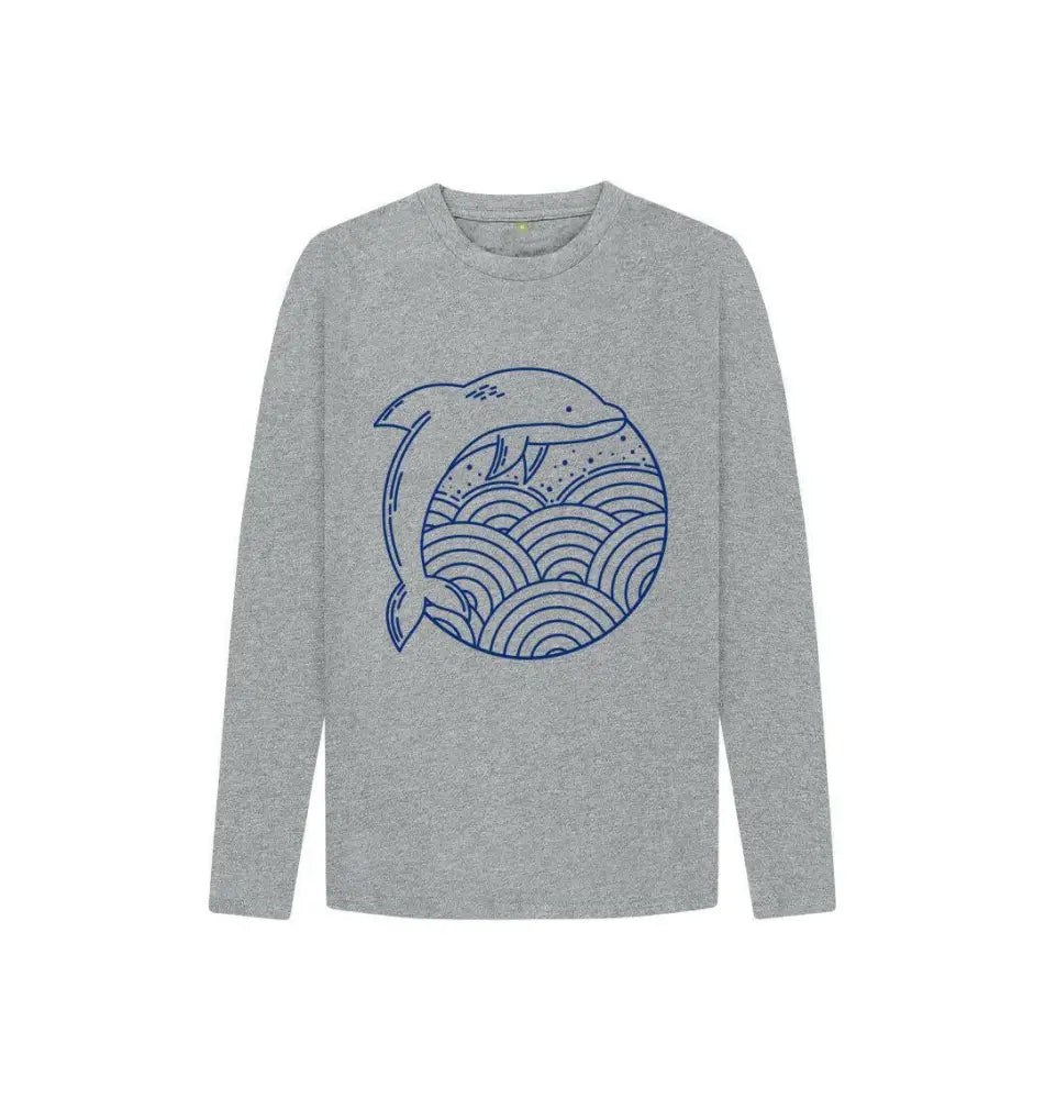 Dolphin Swagger logo on Dolphin Long Sleeve Tee showcasing stylish marine-inspired casual wear