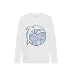 Dolphin Swagger logo on Dolphin Long Sleeve Tee showcasing stylish marine-inspired casual wear