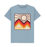 Stone Blue Global Warning. Tee